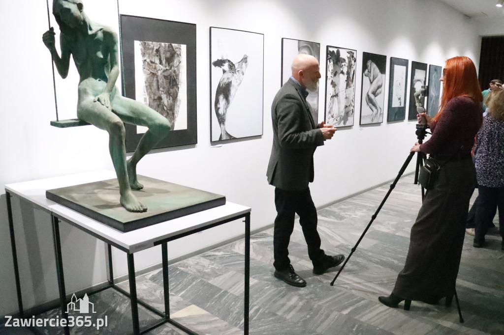 Fotorelacja: Wernisaż MIĘDZY LINIĄ A FORMĄ w MOK Zawiercie