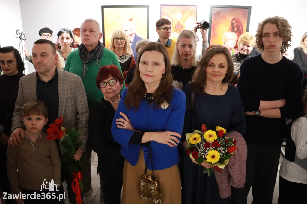 Fotorelacja: Wernisaż wystawy „Artyści na 110” w Zawierciu