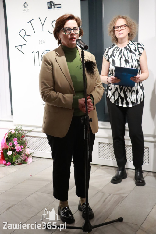Fotorelacja: Wernisaż wystawy „Artyści na 110” w Zawierciu