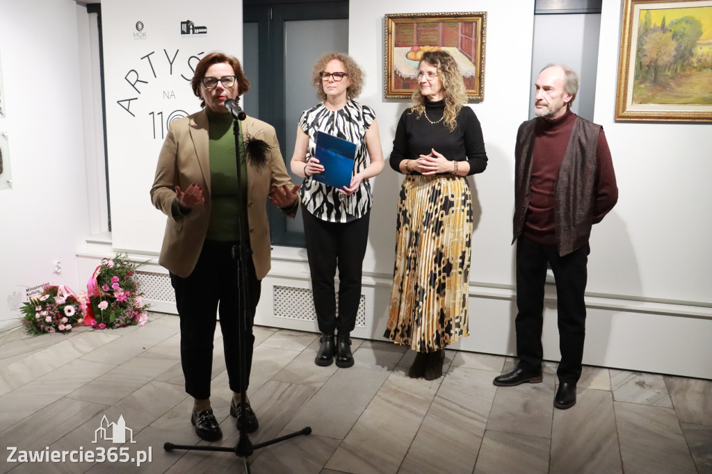 Fotorelacja: Wernisaż wystawy „Artyści na 110” w Zawierciu