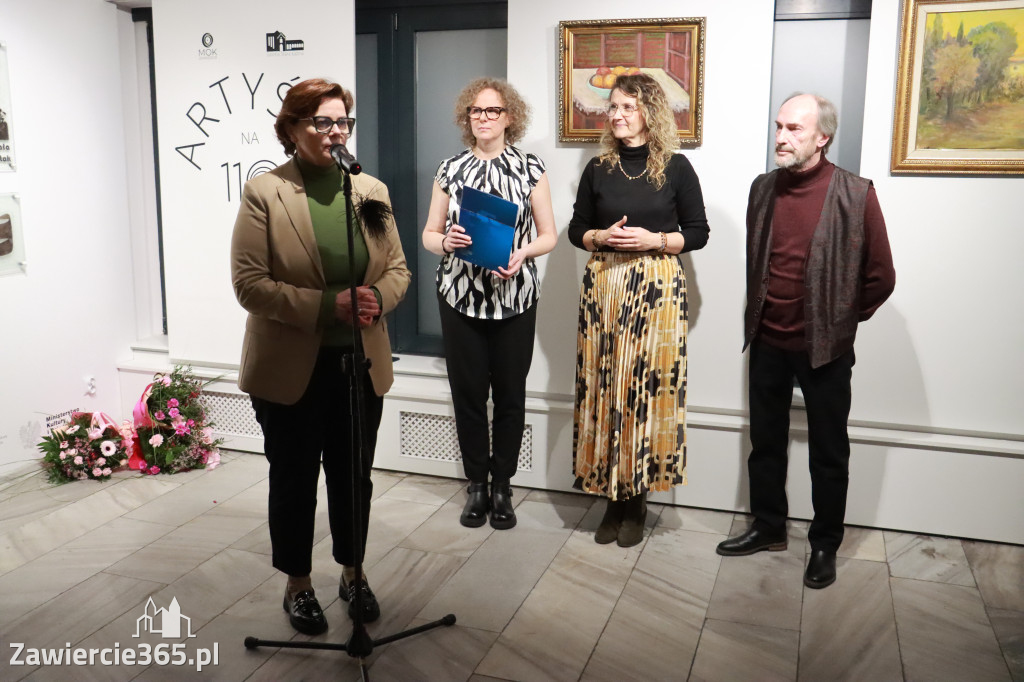 Fotorelacja: Wernisaż wystawy „Artyści na 110” w Zawierciu