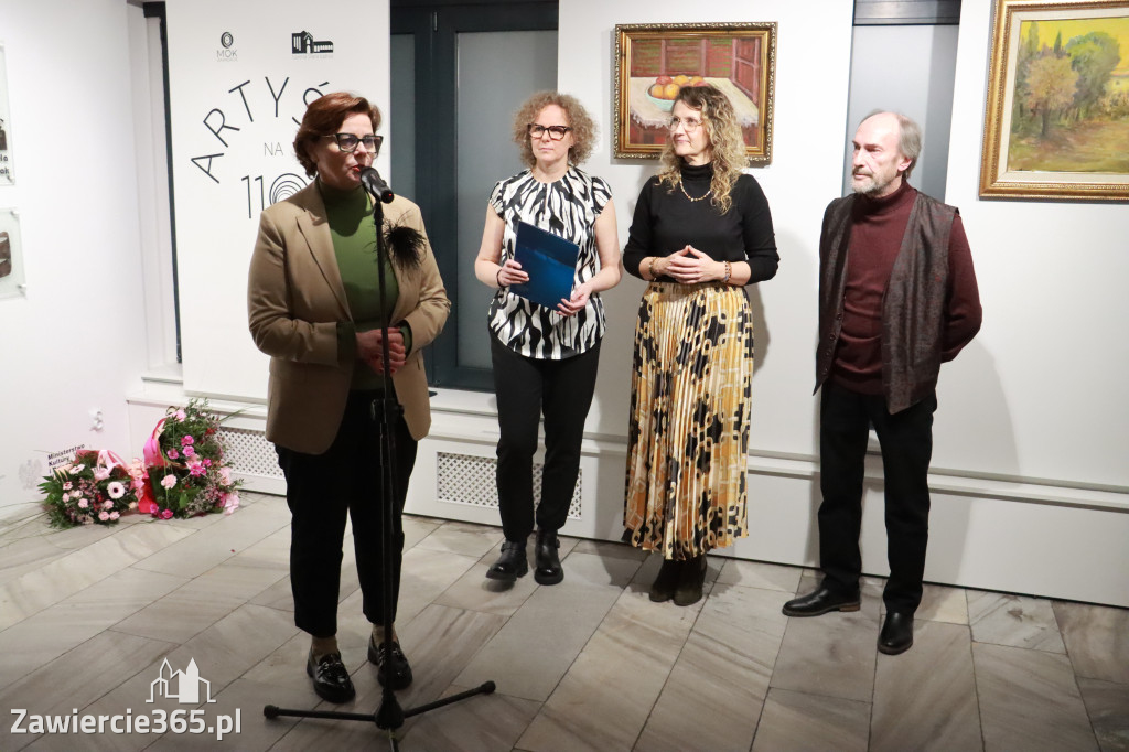 Fotorelacja: Wernisaż wystawy „Artyści na 110” w Zawierciu