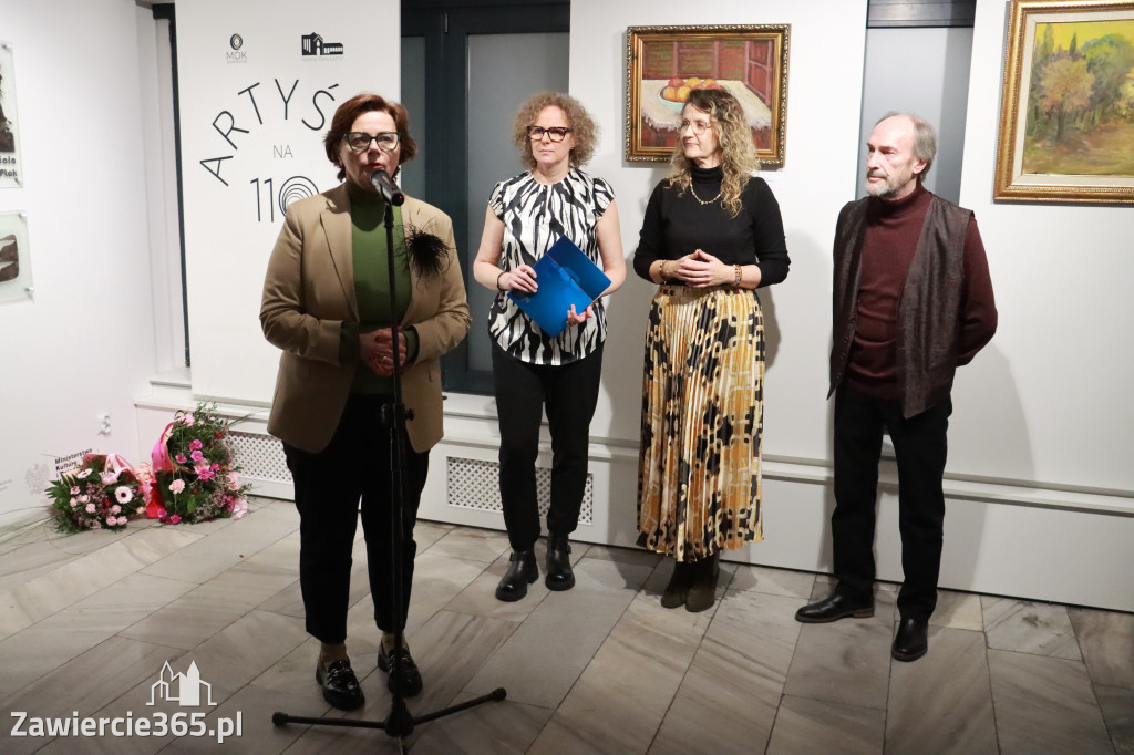 Fotorelacja: Wernisaż wystawy „Artyści na 110” w Zawierciu