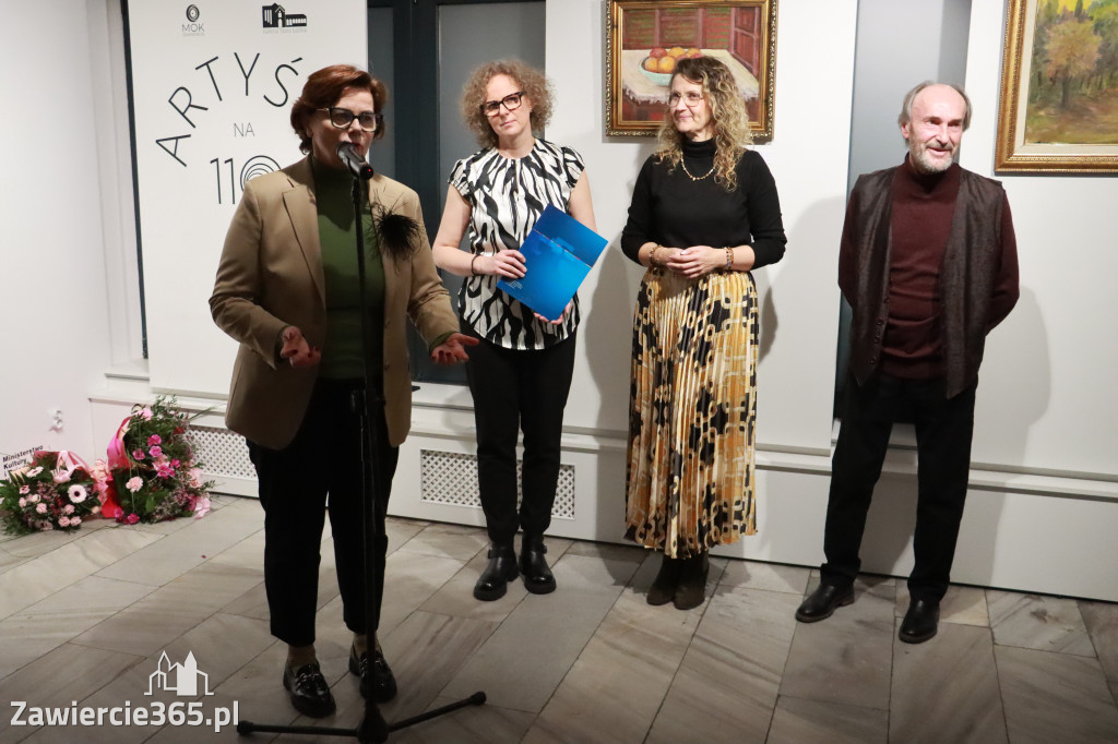 Fotorelacja: Wernisaż wystawy „Artyści na 110” w Zawierciu