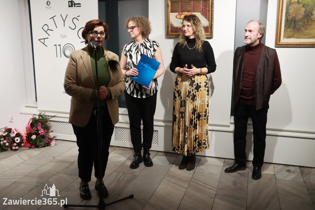 Fotorelacja: Wernisaż wystawy „Artyści na 110” w Zawierciu