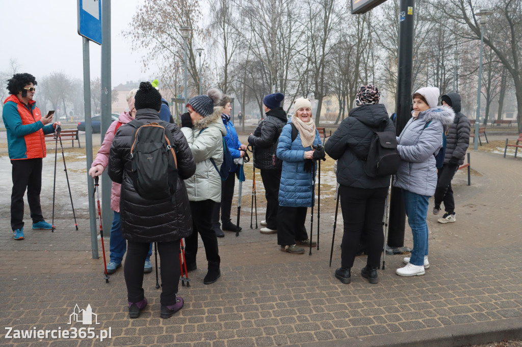 Fotorelacja: Karnawałowy Marsz Nordic Walking w Zawierciu
