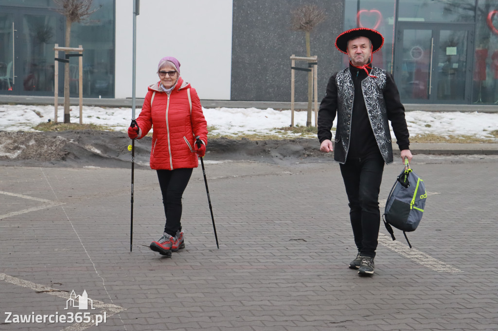 Fotorelacja: Karnawałowy Marsz Nordic Walking w Zawierciu
