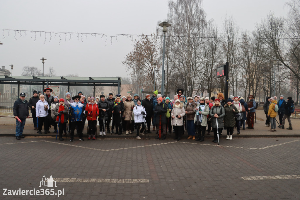 Fotorelacja: Karnawałowy Marsz Nordic Walking w Zawierciu