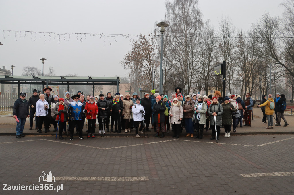 Fotorelacja: Karnawałowy Marsz Nordic Walking w Zawierciu