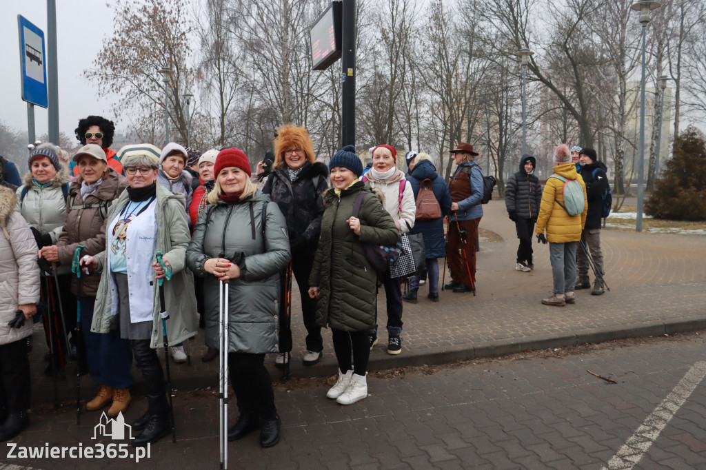 Fotorelacja: Karnawałowy Marsz Nordic Walking w Zawierciu