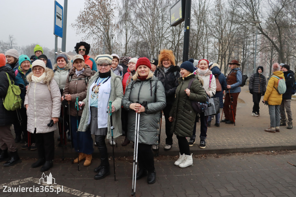 Fotorelacja: Karnawałowy Marsz Nordic Walking w Zawierciu