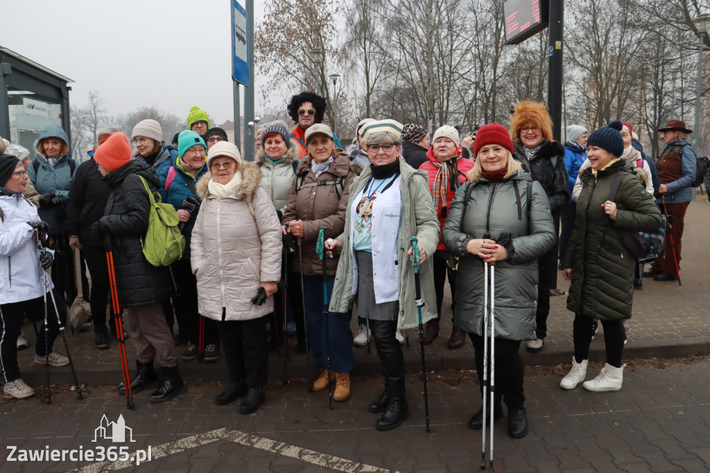 Fotorelacja: Karnawałowy Marsz Nordic Walking w Zawierciu