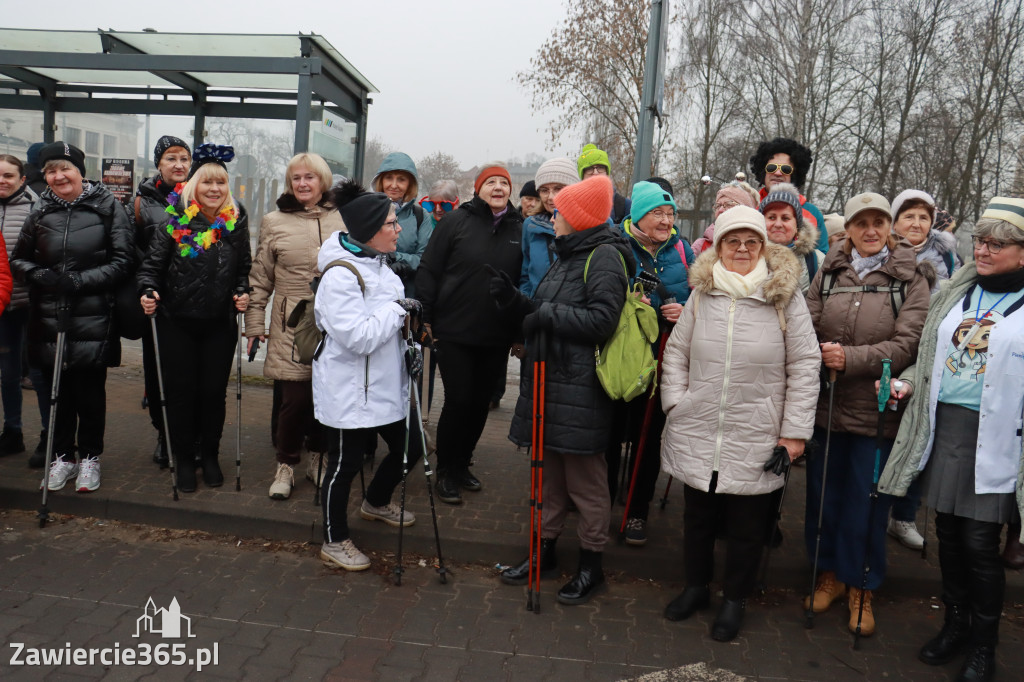 Fotorelacja: Karnawałowy Marsz Nordic Walking w Zawierciu