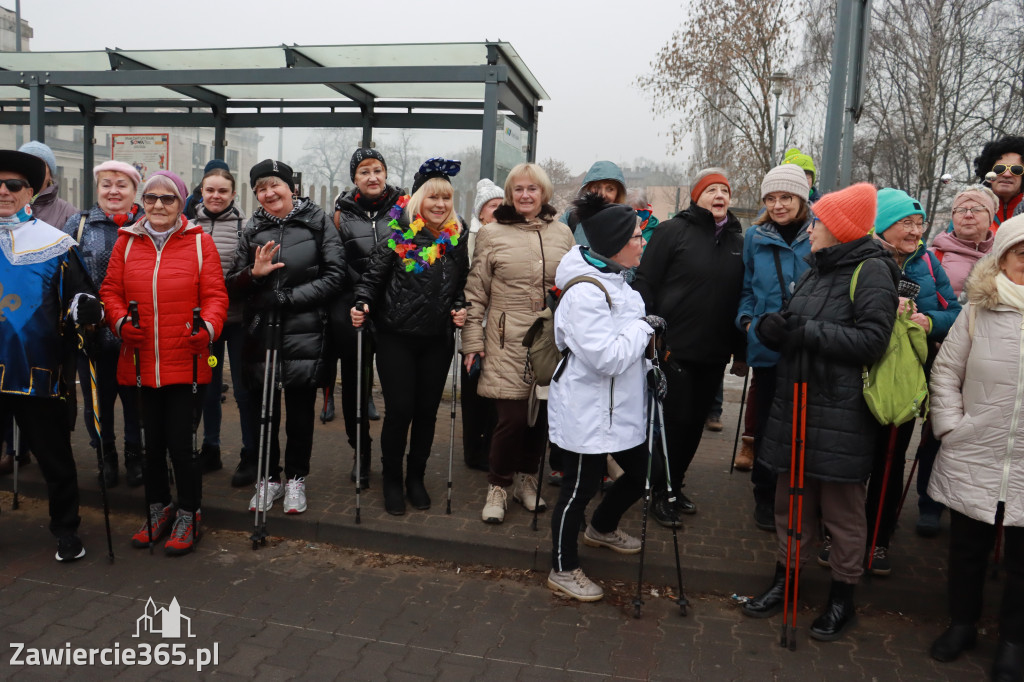 Fotorelacja: Karnawałowy Marsz Nordic Walking w Zawierciu