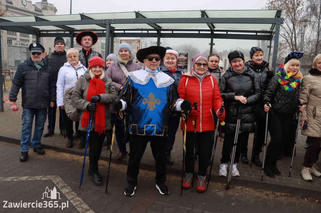Fotorelacja: Karnawałowy Marsz Nordic Walking w Zawierciu