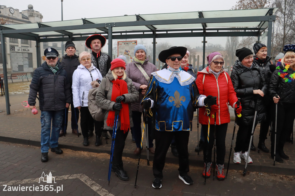 Fotorelacja: Karnawałowy Marsz Nordic Walking w Zawierciu