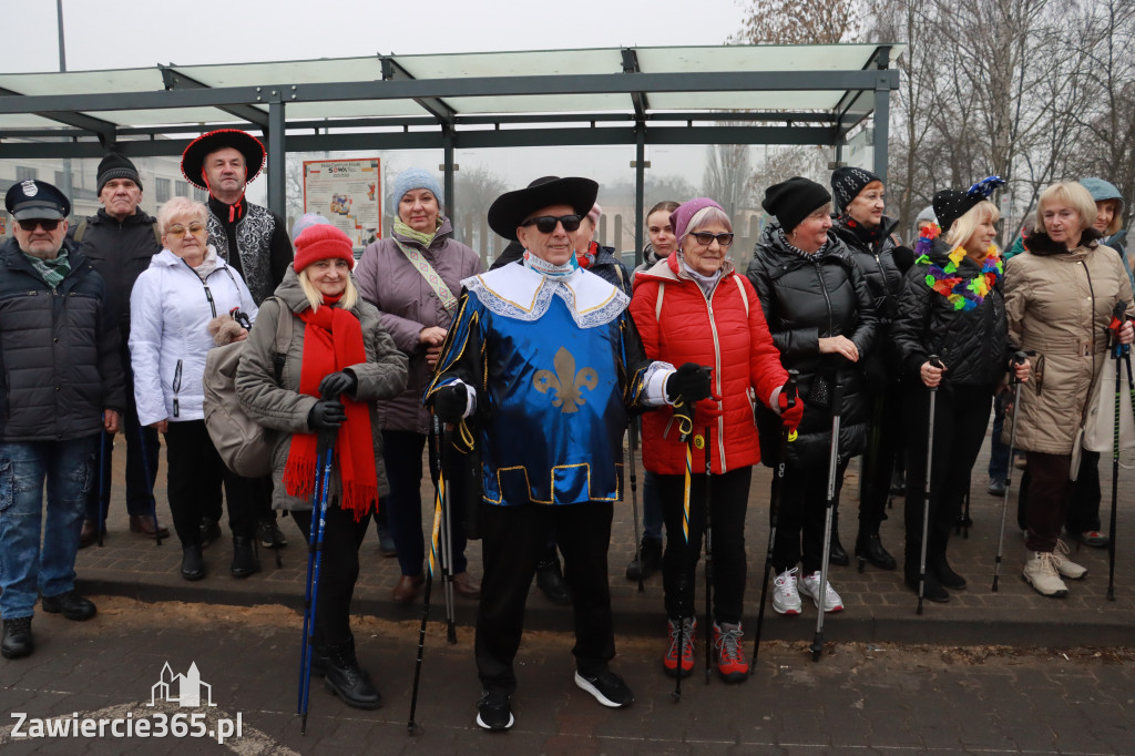 Fotorelacja: Karnawałowy Marsz Nordic Walking w Zawierciu