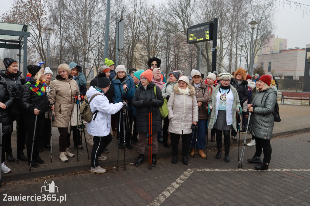 Fotorelacja: Karnawałowy Marsz Nordic Walking w Zawierciu