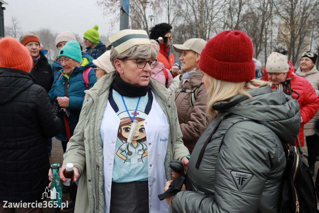 Fotorelacja: Karnawałowy Marsz Nordic Walking w Zawierciu