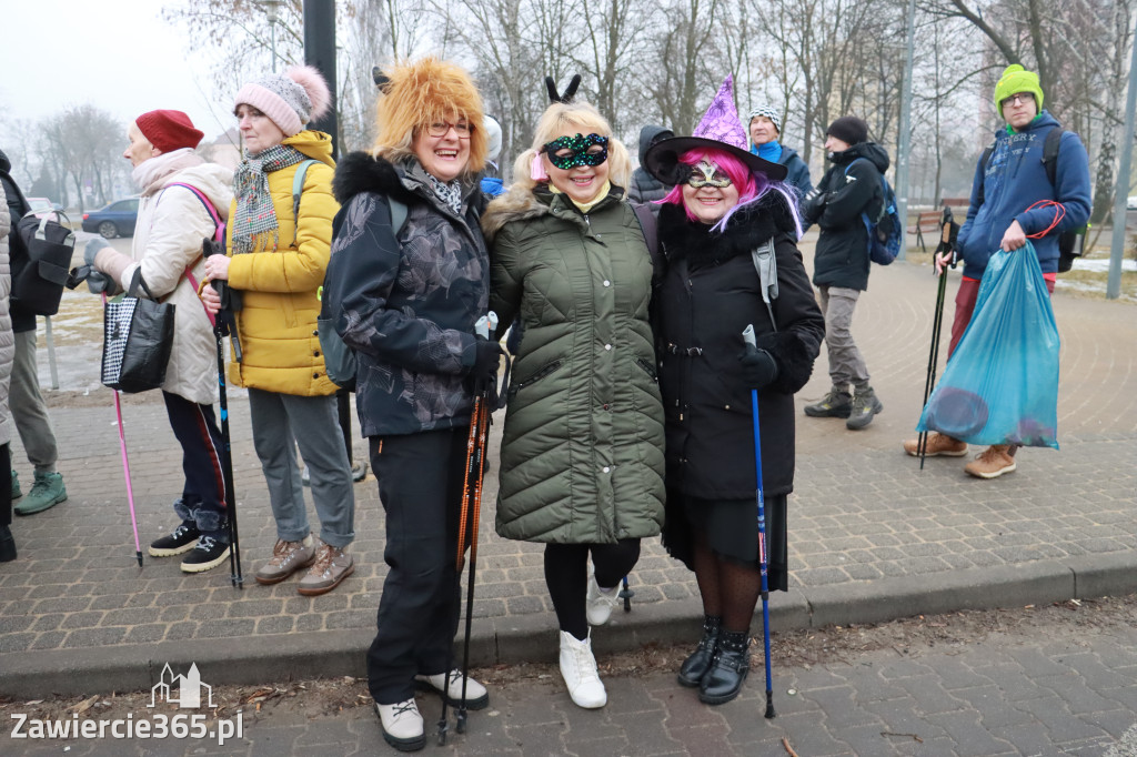 Fotorelacja: Karnawałowy Marsz Nordic Walking w Zawierciu