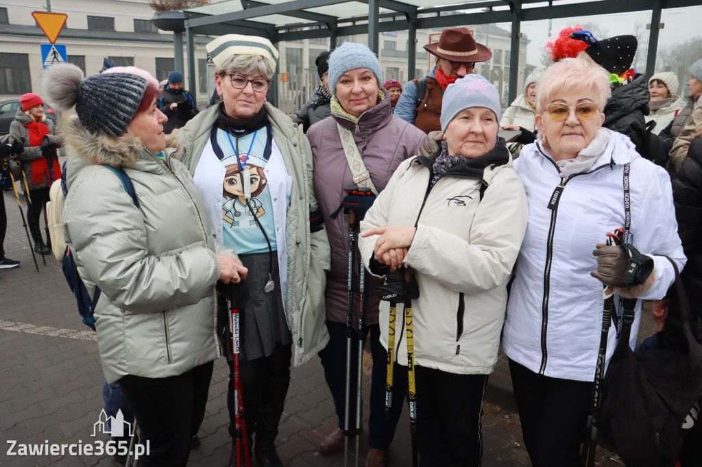 Fotorelacja: Karnawałowy Marsz Nordic Walking w Zawierciu