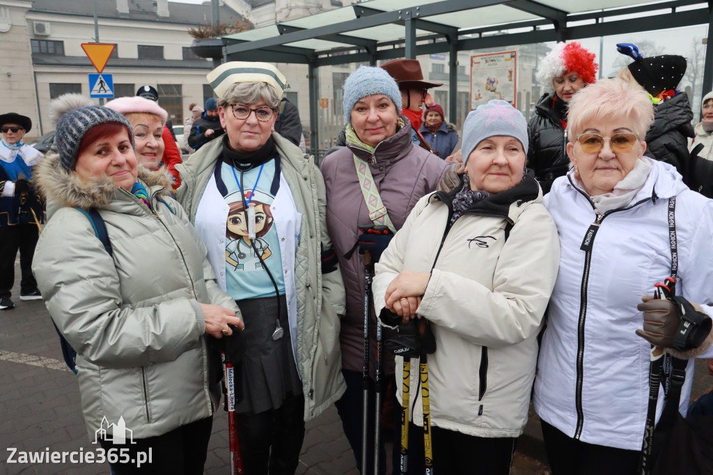Fotorelacja: Karnawałowy Marsz Nordic Walking w Zawierciu