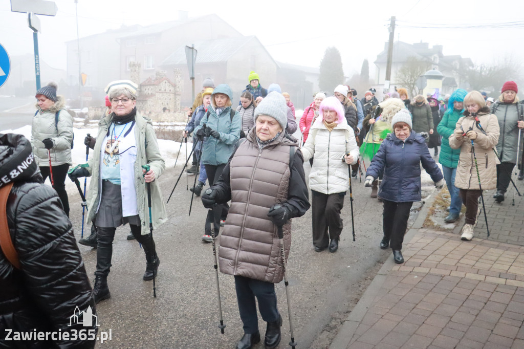 Fotorelacja: Karnawałowy Marsz Nordic Walking w Zawierciu