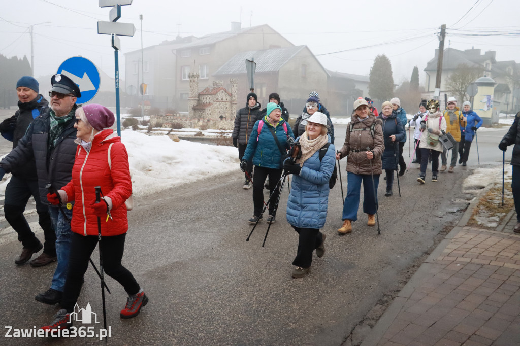 Fotorelacja: Karnawałowy Marsz Nordic Walking w Zawierciu