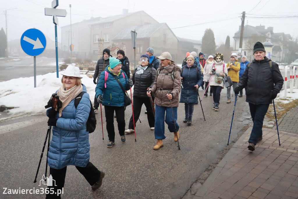 Fotorelacja: Karnawałowy Marsz Nordic Walking w Zawierciu