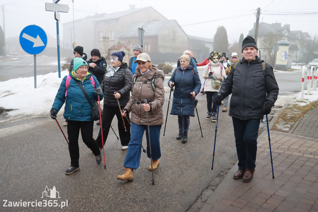 Fotorelacja: Karnawałowy Marsz Nordic Walking w Zawierciu