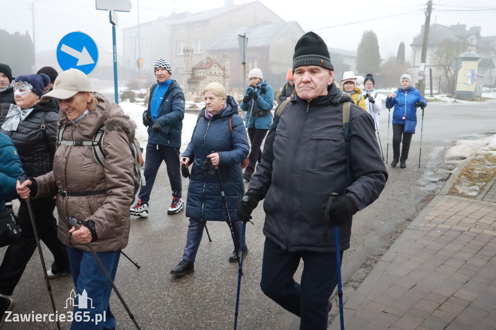 Fotorelacja: Karnawałowy Marsz Nordic Walking w Zawierciu