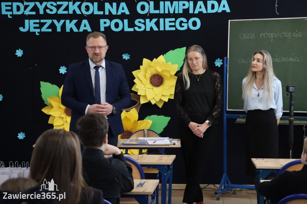 Fotorelacja: Olimpiada Języka Polskiego organizowana przez nasze KLO w Zawierciu