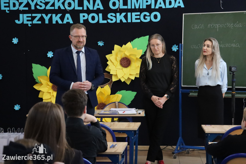 Fotorelacja: Olimpiada Języka Polskiego organizowana przez nasze KLO w Zawierciu