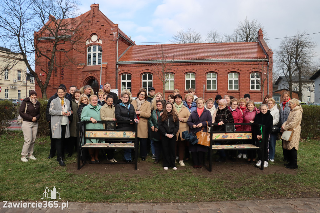 Fotorelacja: Otwarcie instalacji artystycznej  ŁAWECZKI PRZEMYSŁOWEJ PAMIĘCI w Zawierciu