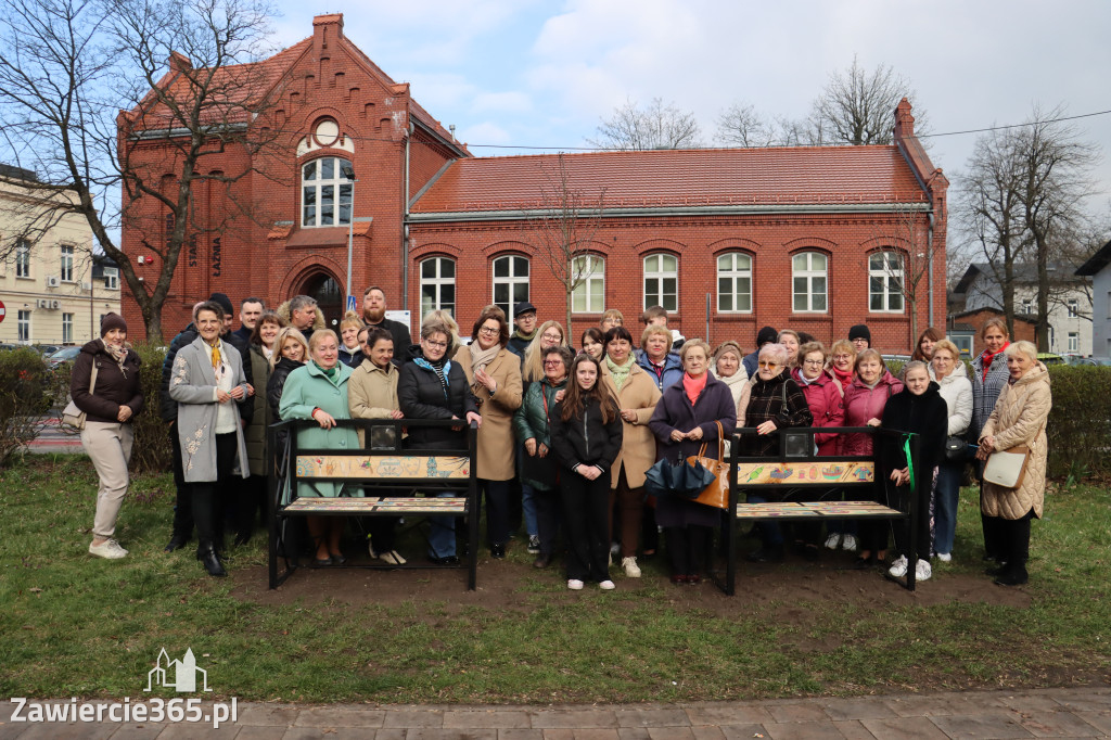 Fotorelacja: Otwarcie instalacji artystycznej  ŁAWECZKI PRZEMYSŁOWEJ PAMIĘCI w Zawierciu