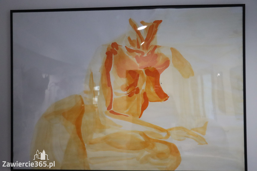 Fotorelacja: Wernisaż wystawy „Między linią a formą II” w MOK Zawiercie