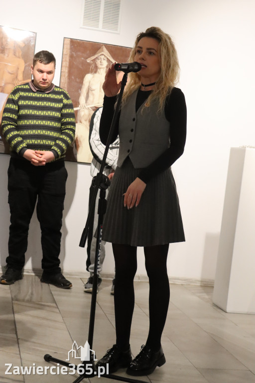 Fotorelacja: Wernisaż wystawy „Między linią a formą II” w MOK Zawiercie