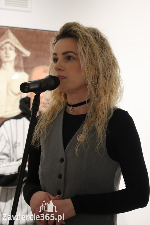 Fotorelacja: Wernisaż wystawy „Między linią a formą II” w MOK Zawiercie