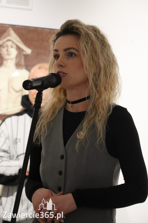 Fotorelacja: Wernisaż wystawy „Między linią a formą II” w MOK Zawiercie