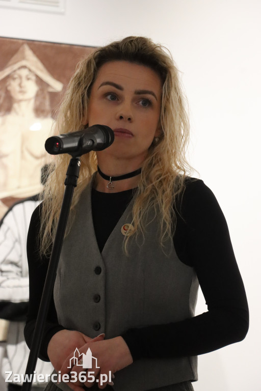 Fotorelacja: Wernisaż wystawy „Między linią a formą II” w MOK Zawiercie