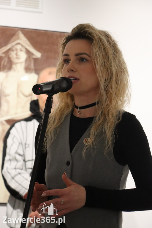 Fotorelacja: Wernisaż wystawy „Między linią a formą II” w MOK Zawiercie