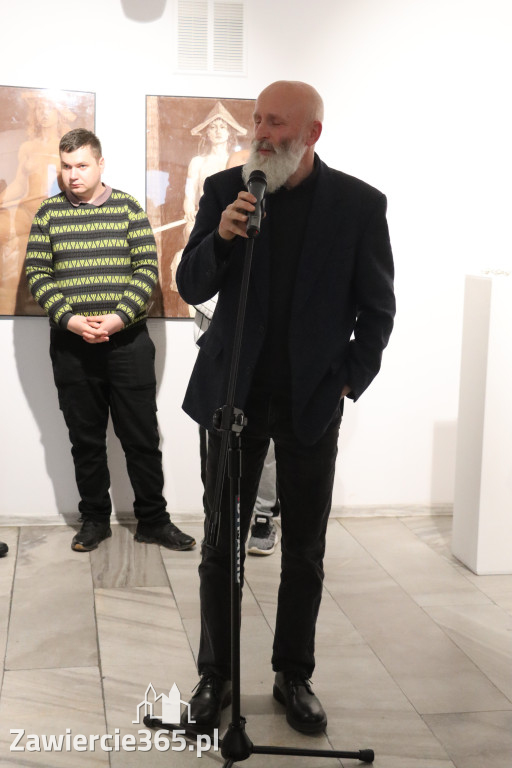 Fotorelacja: Wernisaż wystawy „Między linią a formą II” w MOK Zawiercie