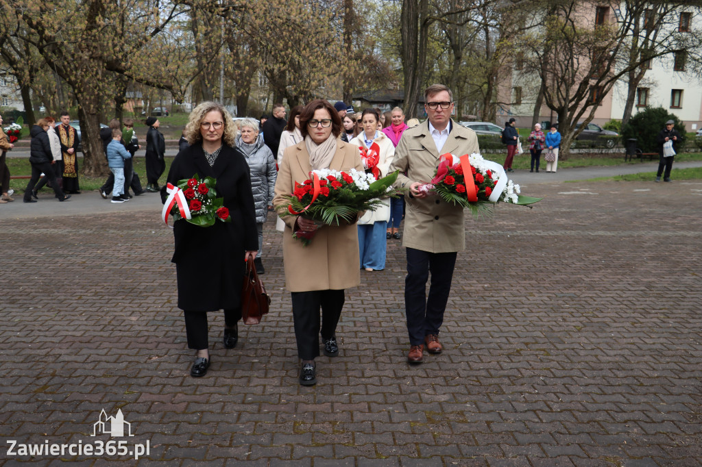 Fotorelacja: Obchody 86. rocznicy Zbrodni Katyńskiej w Zawierciu