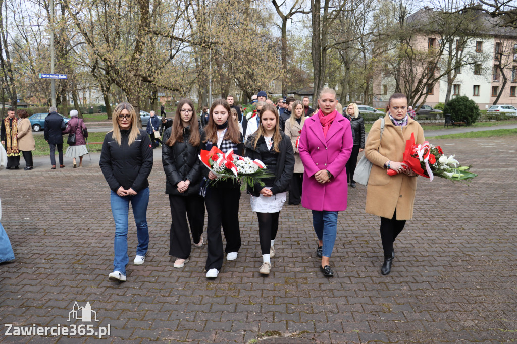 Fotorelacja: Obchody 86. rocznicy Zbrodni Katyńskiej w Zawierciu