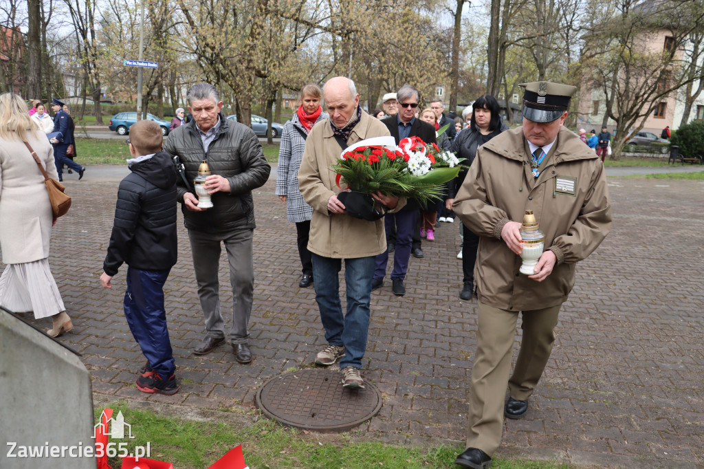 Fotorelacja: Obchody 86. rocznicy Zbrodni Katyńskiej w Zawierciu