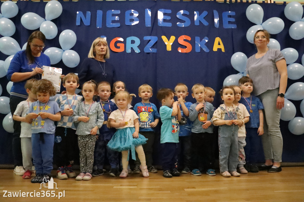 Fotorelacja: NIEBIESKIE IGRZYSKA w Przedszkolu Integracyjnym nr 3 w Zawierciu