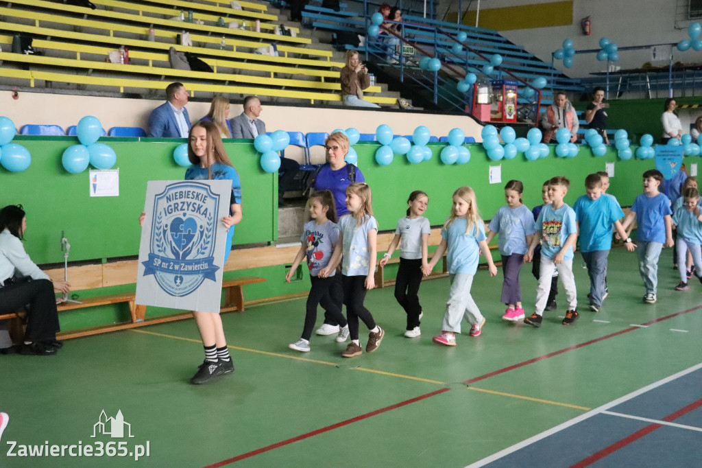 Fotorelacja I: Niebieskie Igrzyska zorganizowane przez SP4 w Zawierciu
