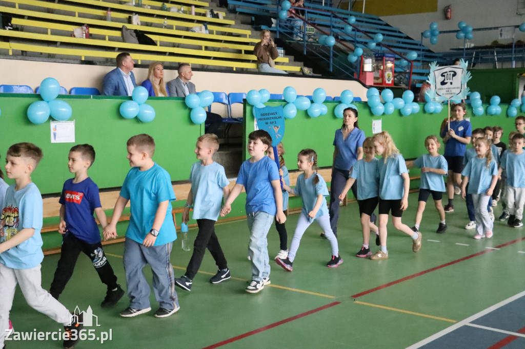 Fotorelacja I: Niebieskie Igrzyska zorganizowane przez SP4 w Zawierciu