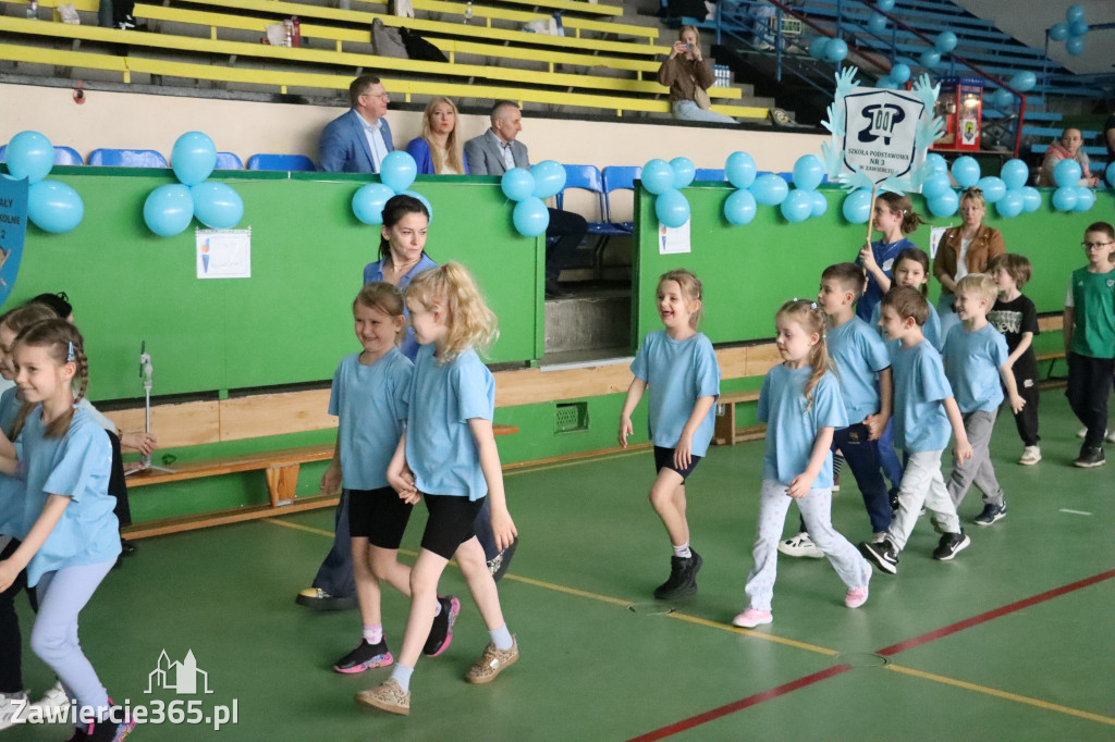 Fotorelacja I: Niebieskie Igrzyska zorganizowane przez SP4 w Zawierciu