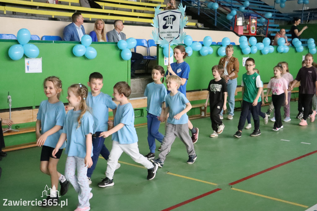 Fotorelacja I: Niebieskie Igrzyska zorganizowane przez SP4 w Zawierciu